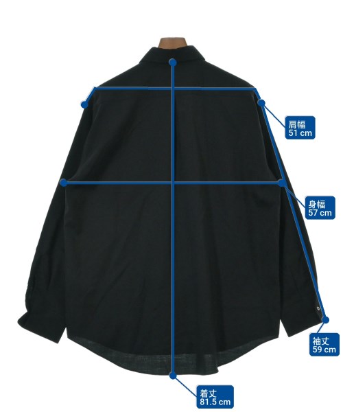 MARKAWARE（マーカウェア）カジュアルシャツ 黒 サイズ:2(M位) メンズ/2200648936701