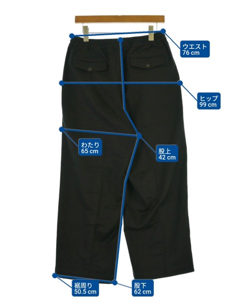 MARKAWARE（マーカウェア）スラックス 黒 サイズ:3(L位) メンズ/2200659686039