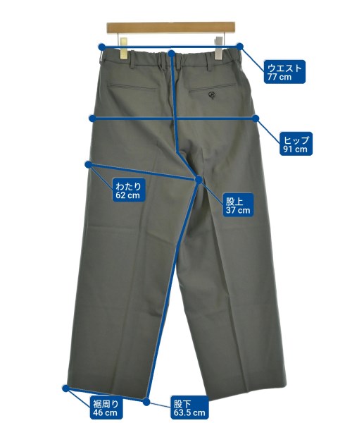 MARKAWARE（マーカウェア）クロップドパンツ カーキ サイズ:3(L位) メンズ/2200715451014