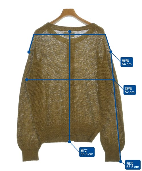 MARKAWARE（マーカウェア）カーディガン 黄 サイズ:3(L位) メンズ/2200632649044