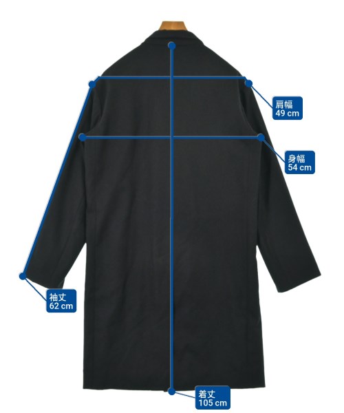 MARKAWARE（マーカウェア）チェスターコート 黒 サイズ:1(S位) メンズ/2200641860010