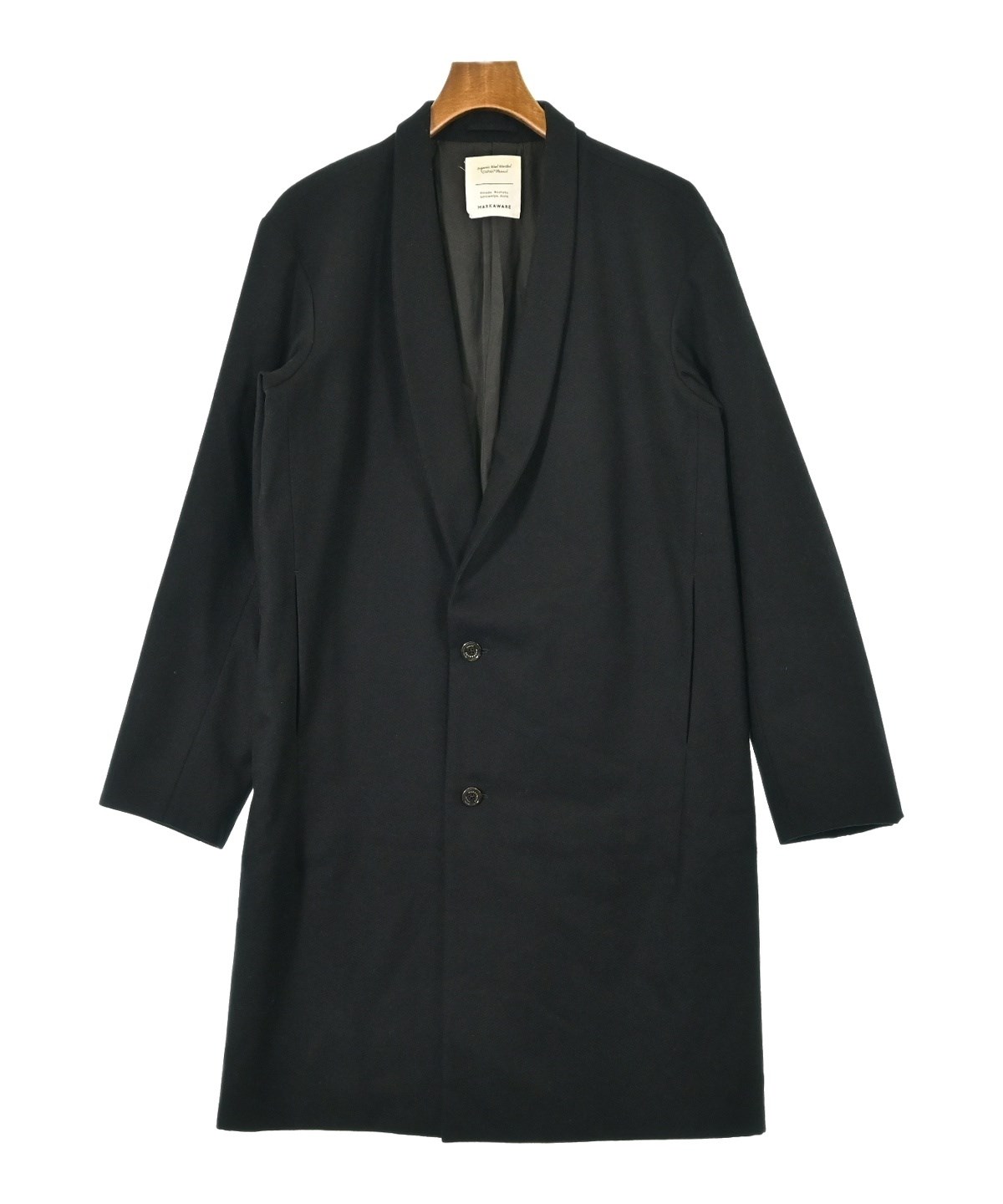 MARKAWARE チェスターコート MARKAWARE（マーカウェア）チェスターコート 黒 サイズ:1(S位) メンズ