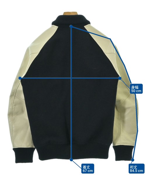 MARKAWARE（マーカウェア）スタジャン 紺 サイズ:2(M位) メンズ/2200664459017