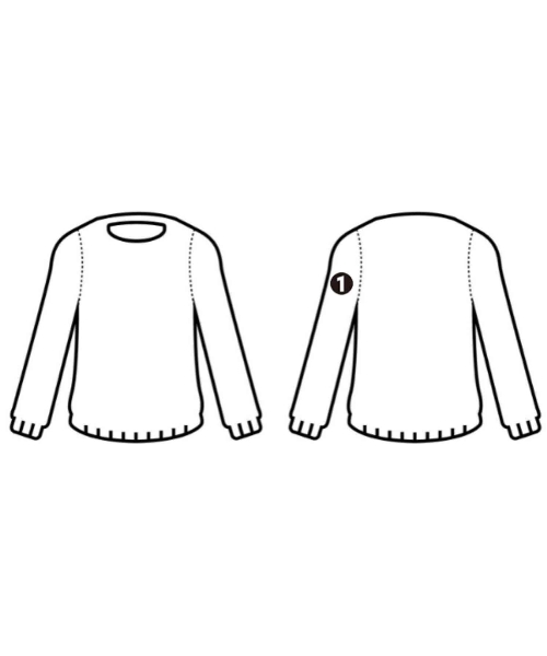 SATURDAYS NEW YORK CITY（サタデーズニューヨークシティー）ニット・セーター 紺 サイズ:L メンズ/2200475678058