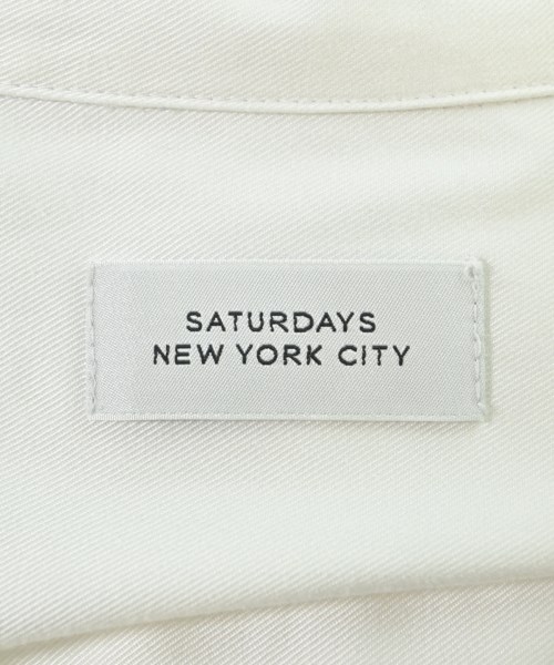 SATURDAYS NEW YORK CITY（サタデーズニューヨークシティー）カジュアルシャツ 白 サイズ:L メンズ/2200557135127