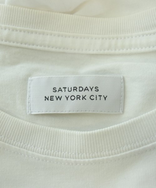 SATURDAYS NEW YORK CITY（サタデーズニューヨークシティー）Tシャツ・カットソー 白 サイズ:L メンズ/2200620315043