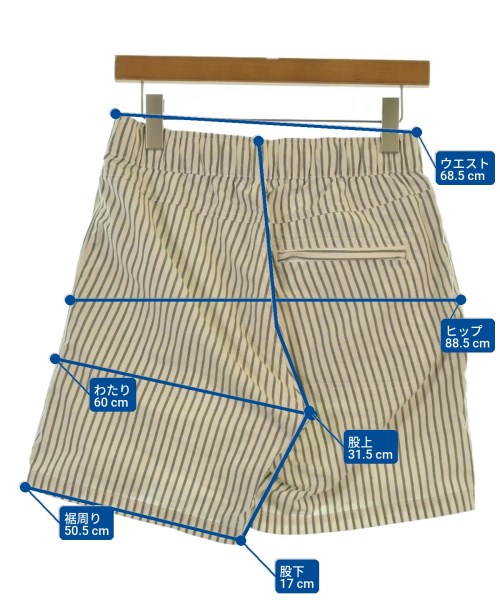 SATURDAYS NEW YORK CITY（サタデーズニューヨークシティー）ショートパンツ 白 サイズ:XS メンズ/2200642131027