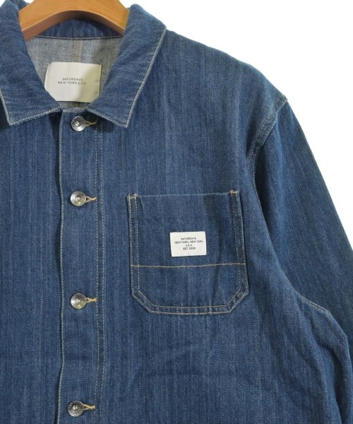 SATURDAYS NEW YORK CITY（サタデーズニューヨークシティー）デニムジャケット 青 サイズ:L メンズ/2200644025010