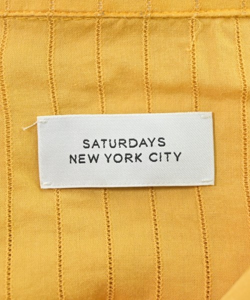 SATURDAYS NEW YORK CITY（サタデーズニューヨークシティー）カジュアルシャツ 黄 サイズ:M メンズ/2200608731032