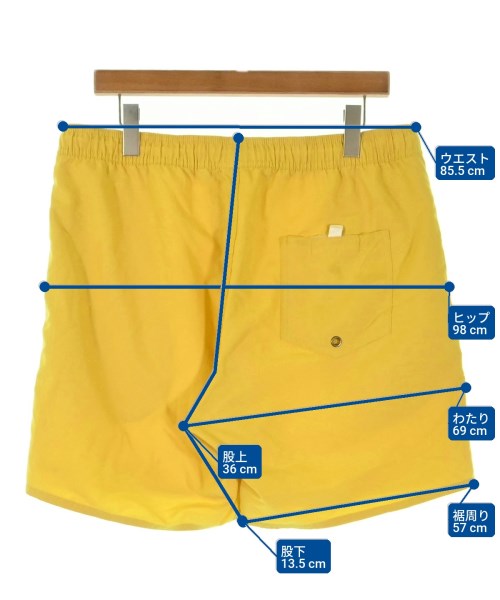 SATURDAYS NEW YORK CITY（サタデーズニューヨークシティー）ショートパンツ 黄 サイズ:XL メンズ/2200695748128