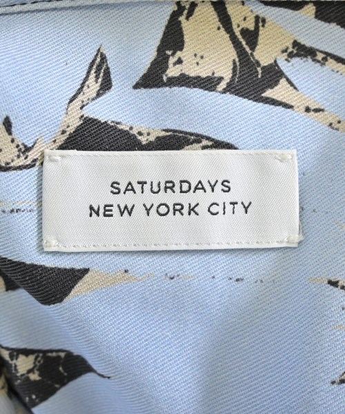 SATURDAYS NEW YORK CITY（サタデーズニューヨークシティー）カジュアルシャツ 青 サイズ:L メンズ/2200694646036