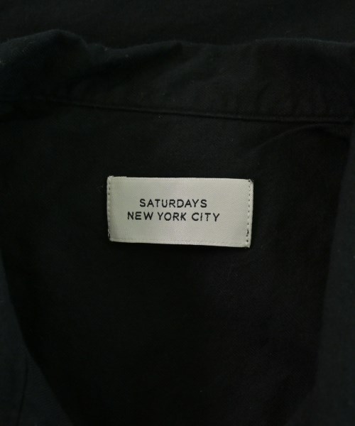 SATURDAYS NEW YORK CITY（サタデーズニューヨークシティー）カジュアルシャツ 黒 サイズ:S メンズ/2200652948080