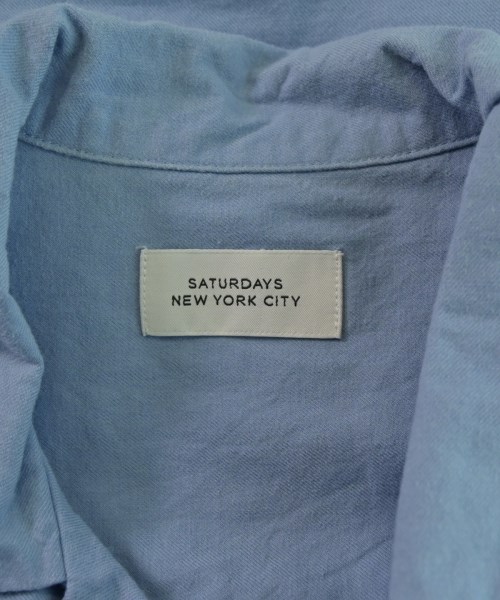 SATURDAYS NEW YORK CITY（サタデーズニューヨークシティー）カジュアルシャツ 青 サイズ:S メンズ/2200652948097