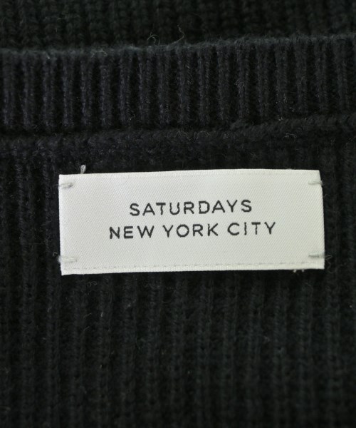 SATURDAYS NEW YORK CITY（サタデーズニューヨークシティー）ニット・セーター 黒 サイズ:XL メンズ/2200650656048