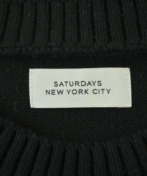 SATURDAYS NEW YORK CITY（サタデーズニューヨークシティー）ニット・セーター 黒 サイズ:L メンズ/2200663861149