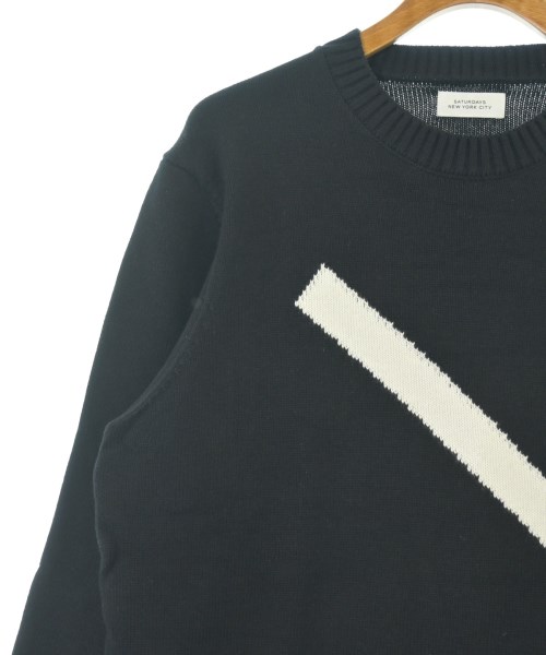 SATURDAYS NEW YORK CITY（サタデーズニューヨークシティー）ニット・セーター 黒 サイズ:L メンズ/2200663861149