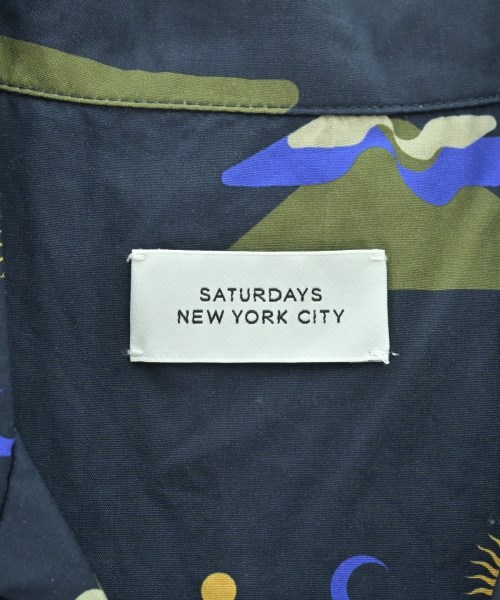 SATURDAYS NEW YORK CITY（サタデーズニューヨークシティー）カジュアルシャツ 紺 サイズ:M メンズ/2200669211085
