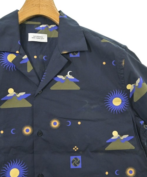SATURDAYS NEW YORK CITY（サタデーズニューヨークシティー）カジュアルシャツ 紺 サイズ:M メンズ/2200669211085