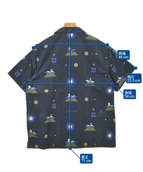 SATURDAYS NEW YORK CITY（サタデーズニューヨークシティー）カジュアルシャツ 紺 サイズ:M メンズ/2200669211085