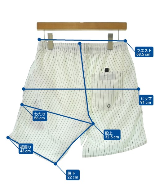 SATURDAYS NEW YORK CITY（サタデーズニューヨークシティー）ショートパンツ 白 サイズ:XS メンズ/2200667221055