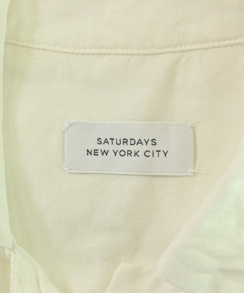 SATURDAYS NEW YORK CITY（サタデーズニューヨークシティー）カジュアルシャツ 白 サイズ:XS メンズ/2200729294058