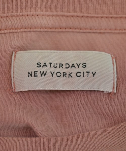 SATURDAYS NEW YORK CITY（サタデーズニューヨークシティー）Tシャツ・カットソー ピンク サイズ:S メンズ/2200724677092