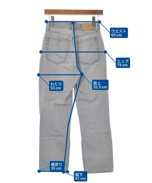 Bla Konst（ブロコンスト）デニムパンツ グレー サイズ:25(S位) レディース/2200623441213