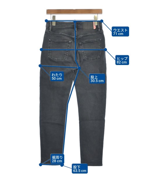 Bla Konst（ブロコンスト）デニムパンツ 黒 サイズ:26(M位) レディース/2200676340044