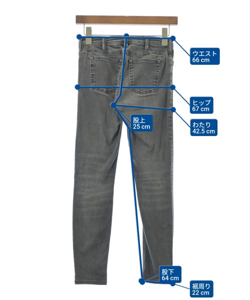 Bla Konst（ブロコンスト）デニムパンツ グレー サイズ:25(S位) レディース/2200637898072