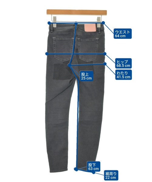 Bla Konst（ブロコンスト）デニムパンツ 黒 サイズ:25(S位) レディース/2200662531012