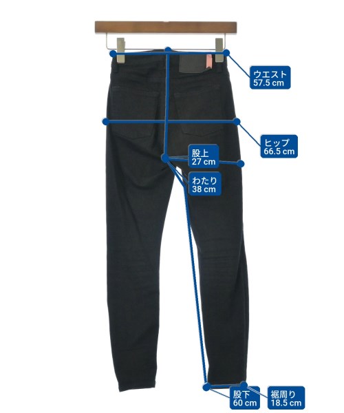 Bla Konst（ブロコンスト）デニムパンツ 黒 サイズ:23(XS位) レディース/2200657902155