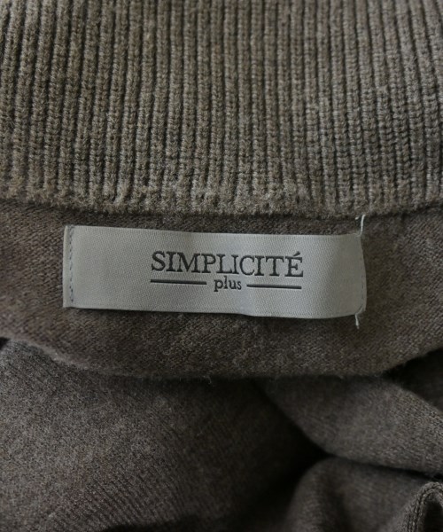 Simplicite plus（シンプリシテプリュス）ニット・セーター 茶 サイズ:M メンズ/2200654682012