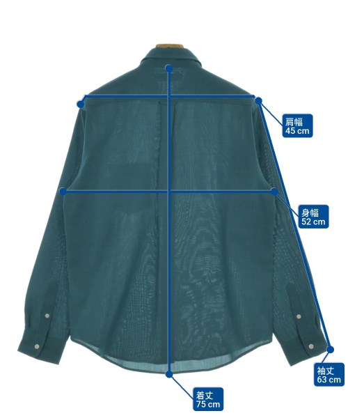 Simplicite plus（シンプリシテプリュス）カジュアルシャツ 緑 サイズ:L メンズ/2200646114026