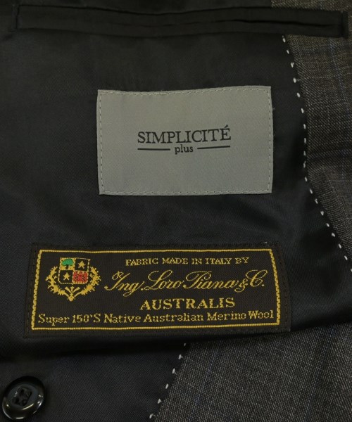 Simplicite plus（シンプリシテプリュス）ビジネス グレー サイズ:44/44(S位) メンズ/2200686995012
