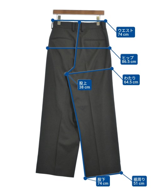 ssstein（シュタイン）スラックス 茶 サイズ:S メンズ/2200680889034