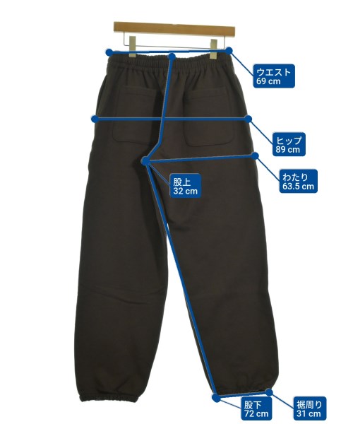 stein（シュタイン）スウェットパンツ 茶 サイズ:S メンズ/2200698087057