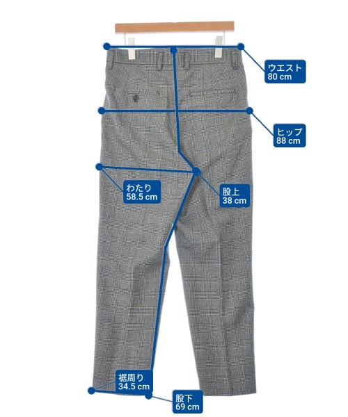 stein（シュタイン）スラックス グレー サイズ:M メンズ/2200660867113