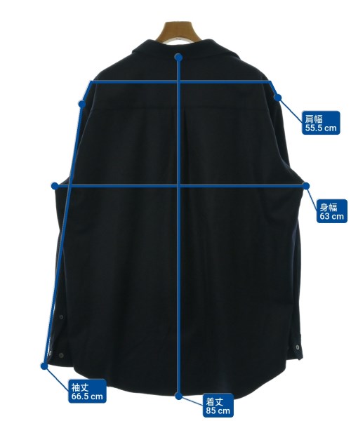 ssstein（シュタイン）カジュアルシャツ 紺 サイズ:L メンズ/2200649699018