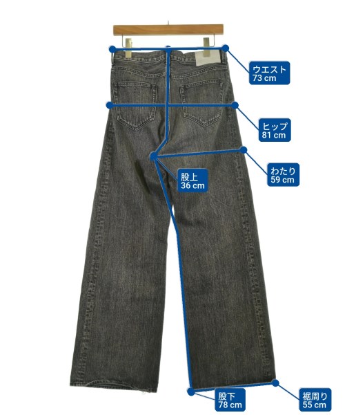 stein（シュタイン）デニムパンツ 黒 サイズ:S メンズ/2200736499040