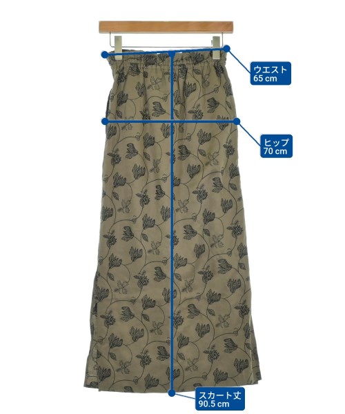 EBONY（エボニー）ロング・マキシ丈スカート カーキ サイズ:1(S位) レディース/2200635063052