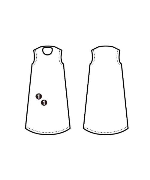 EBONY（エボニー）ワンピース 茶 サイズ:1(S位) レディース/2200657031022