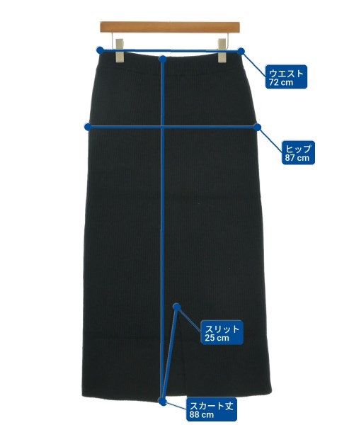 SLOANE（スローン）ロング・マキシ丈スカート 黒 サイズ:2(M位) レディース/2200644568913