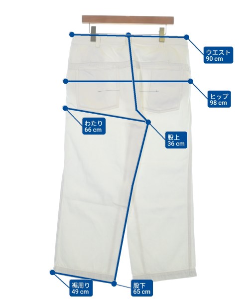 ETHOS（エトス）デニムパンツ 白 サイズ:S メンズ/2200652650051