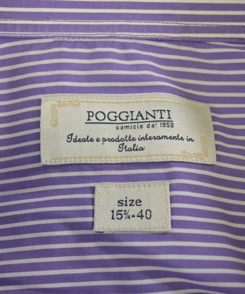 POGGIANTI（ポジャンティ）ドレスシャツ 紫 サイズ:15 1/2(M位) メンズ/2200704966048