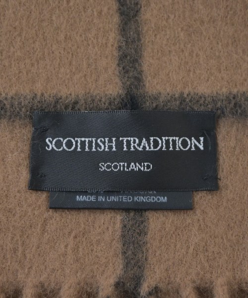 Scottish Tradition（スコティッシュトラディション）マフラー 茶 サイズ:- メンズ/2200692057254