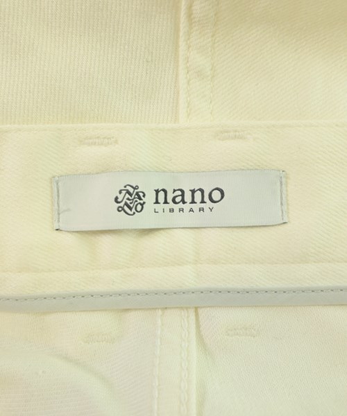 nano･universe LIBLARY（ナノユニバースライブラリー）デニムパンツ 白 サイズ:M メンズ/2200627975011