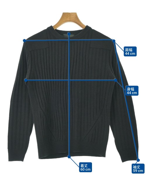 nano･universe LIBLARY（ナノユニバースライブラリー）ニット・セーター 黒 サイズ:S メンズ/2200676475258