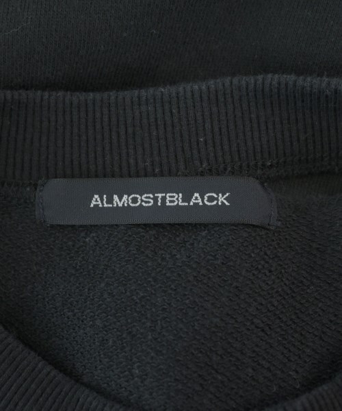 ALMOSTBLACK（オールモストブラック）スウェット 黒 サイズ:3(L位) メンズ/2200636233171