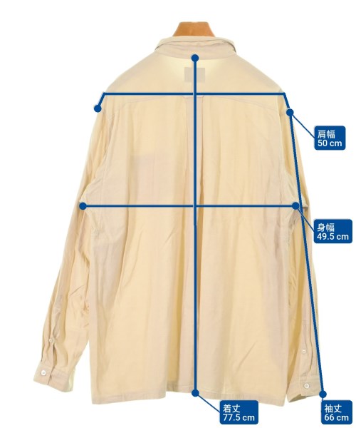 ALMOSTBLACK（オールモストブラック）カジュアルシャツ ベージュ サイズ:-(XXL位) メンズ/2200637191050