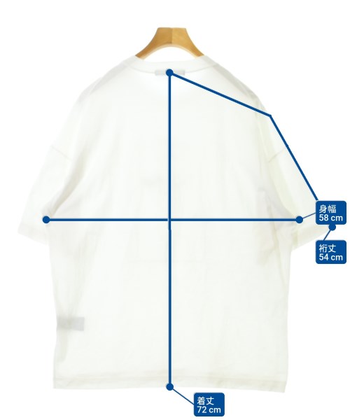 ALMOSTBLACK（オールモストブラック）Tシャツ・カットソー 白 サイズ:2(M位) メンズ/2200642546029